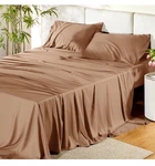 Bedsure King Size Sheets Set,cooling For Hot Sleepers,rayon Derived Khaki. Fixed Price $49.79.