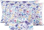 Mooreeke Floral Sheets, Soft Breathable Microfiber Queen, Purple. Fixed Price $38.12.