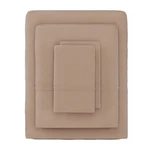 Somerset Home 4-PIECE Microfiber Queen Sheet For Adult, Taupe. Fixed Price $49.90.