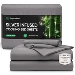 Groundbam Bed Sheet Set Twin Xl 100% Organic Silver Infused Viscose. Fixed Price $60.00.