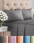 King Size 4 Piece Set - Comfy Breathable & Cooling Sheets Hotel Luxury Bed .... Fixed Price $46.79.