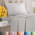 Twin 3 Piece Sheet Set - Comfy Breathable & Assorted Sizes , Colors. Fixed Price $30.66.