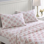 Laura Ashley Home - Twin Sheets, Cotton Flannel Bedding Set, Brushed For Extra. Fixed Price $45.59.