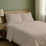 California Design Den King Size Sheets Set - Natural 100% Cotton. Fixed Price $65.14.