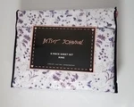 Betsey Johnson King Sheet Set Purple Floral Flowers Butterfly 6PC Bedding New. Fixed Price $58.99.