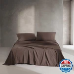 Calvin Klein - King Sheets Relaxed Garment Washed Cotton Percale Bedding. Fixed Price $186.20.