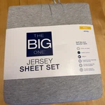 New The Big One Light Gray 4 Pc Full Size Jersey Sheet Set Deep Fit Stretch. Fixed Price $42.00.