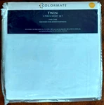 Colormate White 3-PIECE Twin Sheet Set. Fixed Price $30.00.