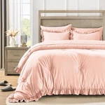 Quietsea Queen Bed In Bag 7 Pieces Comforter Set Ruffle Shabby Chic. Fixed Price $81.05.
