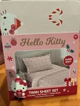 Sanrio Hello Kitty Twin Size Bed Sheet Set (3-PIECE ). Fixed Price $17.99.