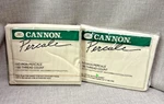 Vintage Cannon Full Fitted And Flat Iron Percale Sheet Set Cream New Pkg. Fixed Price $14.32.