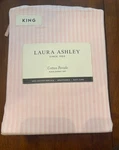 Laura Ashley Sheet Set Jaynie Ticking Stripe Pink 4PC Cottage Farmhouse. Fixed Price $89.99.