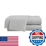 Vellux Solid Jersey Knit 4-PIECE King Size Sheet Set Cotton Blend. Fixed Price $85.33.