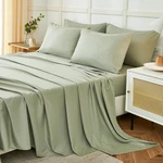 Ilavande Sheets Set Piece,hotel Luxury Super QUEEN(6PC), Sage Green. Fixed Price $28.88.