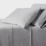Twin Jersey Sheet Set Heather Gray Threshold: 100% Cotton, Oeko-tex. Fixed Price $13.99.