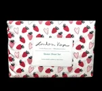 London Kaye Queen Set Strawberries - Nwt. Fixed Price $39.95.