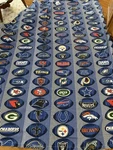 Bibb Company Nfl Football Twin Size Flat Sheet. Fixed Price $17.50.