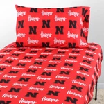 Nebraska Huskers Sheet Set. Fixed Price $69.80.