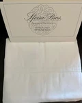 Sferra 500 Tc White Smooth Crisp Cotton Percale King Pillowcases Nip Italy. Fixed Price $84.99.