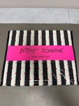 Wonderland Stripe 4-PIECE Black Microfiber King Sheet Set. Fixed Price $24.80.