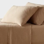 Full Cotton Jersey Sheet Set Brown Heather - Threshold. Fixed Price $15.29.