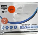 Utopia Bedding Waterproof Zippered Standard Pillow Protectors 2 Pack White. Fixed Price $17.99.