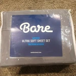 Bare Home Premium 1800 Ultra-soft Microfiber Sheet Set Queen, Gray. Fixed Price $33.00.