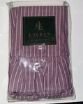 Ralph Lauren Purple Brittany Stripe Standard Size Ruffled Pillowcases 2 Nip $95. Fixed Price $64.88.