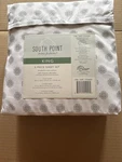 South Point Home Fashions King 6PC Microfiber Sheet Set Medallion White Gray. Fixed Price $34.99.