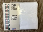 Vintage Jubilee Percale 180 By Cannon White Twin Flat Sheet Usa Made Sealed,new. Fixed Price $9.90.