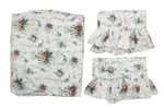 Vtg Ralph Lauren Blaine Full Sheet Set 3 Pieces Floral Fitted + 2 Pillow Cases. Fixed Price $42.95.