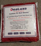 New Dealuxe Twin Xl Extra Deep Pocket Red Sheet Set. Fixed Price $22.99.