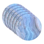 Dainty Home Navy Marble Round Cork Placemats Heat Resistant Non-slip Easy. Fixed Price $74.91.