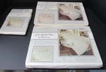 Fieldcrest Charisma Imperial Stripe Full Sheet Set 310TC Supima Cotton Nip Vtg. Fixed Price $550.00.