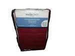 Mainstays 200 Thread Count Pillowcase Set, Std/queen, Winston Autumn Red 2PC. Fixed Price $25.00.