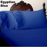 Queen Royal Blue Stripe 4 Pc Sheet Set 1000 Thread Count 100% Egyptian Cotton. Fixed Price $81.33.
