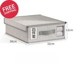 Sheet Set Storage Box Organizer Fabric Zipper Window Blanket Wardrobe Ivory. Fixed Price $20.92.