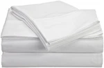New Castle Hill 310 Thread Count Egyptian Cotton Solid Sheet Set, Twin, White. Fixed Price $61.99.