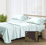Mayfair Linen 100% Pure Egyptian Cotton Split King Sheets Sets 1000T Seafoam New. Fixed Price $79.99.