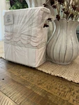 Full 300 Thread Count Scalloped Edge Plaid Sheet Set Cream/green - Threshold New. Fixed Price $65.00.