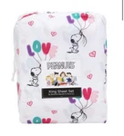 New! Peanuts Love Baloon Snoopy Queen 4 Pc Sheet Set By Berkshire Home. Fixed Price $39.00.