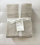 Pottery Barn 4PC Belgian Flax Linen Hemstitch Sheet Set King Nwt. Fixed Price $259.00.