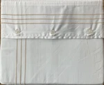 Ralph Lauren Flat Sheet Queen Coastal Sand Organic Handkerchief Embroider 624TC. Fixed Price $79.25.