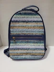 BAG1 Tommy Bahama Woven Blue Multicolor Stripe Campus Backpack Faux Leather. Fixed Price $19.99.