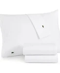 Lacoste Cooling Solid 100% Cotton 3-PIECE Sheet Set Twin Color White .. Fixed Price $44.99.