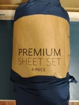 Home Collection Soft Essentials IEH-4PC-QUEEN-NAVY Ultra Sheet Set, Size.... Fixed Price $10.00.