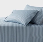 Twin Xl 400 Thread Count Performance Sheet Set Blue/white Stripe - Threshold. Fixed Price $40.00.