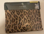 Ralph Lauren Home Aragon Twin Fitted Sheet 100% Cotton Leopard Print - New. Fixed Price $101.85.