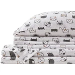 Comfort Spaces Cotton Flannel Sheets Twin, Cat Print, Ultra Soft & Warm. Fixed Price $54.62.