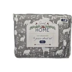 Sheet Set Full 4 Piece Gray White Bears Wolfs Deer Rabbits Sweet Home Woodland. Fixed Price $17.99.